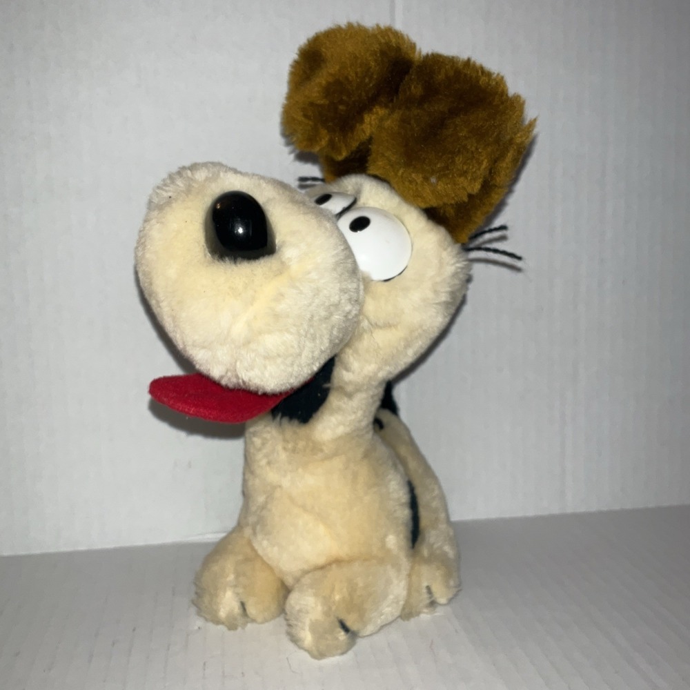 Vintage Garfield's Odie Dog Plush Toy 1983 Dog Stuffed Animal 11” DAKIN Co.